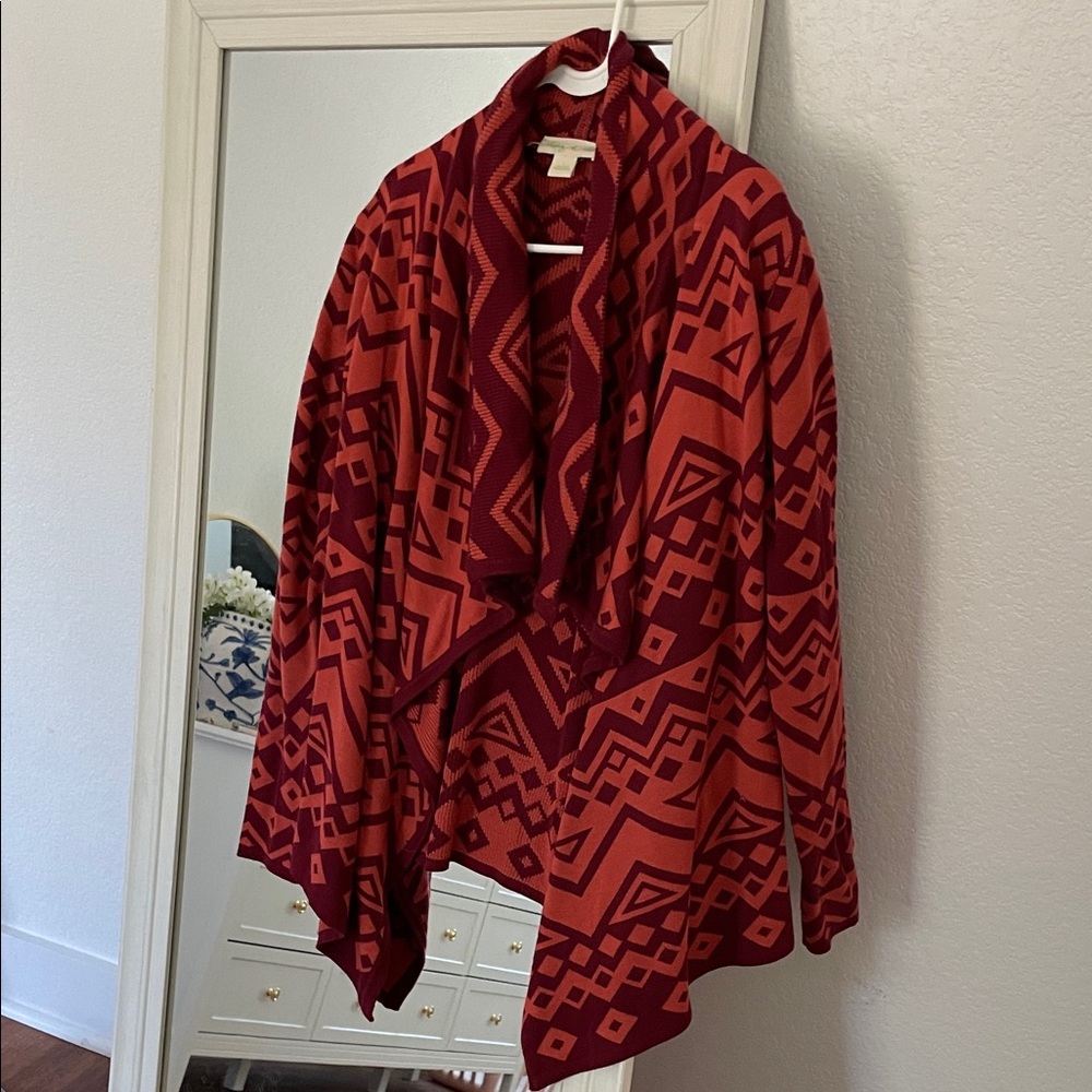 Staring at Stars Burgundy and Orange Knit